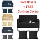 1/2/3/4 Seater Slipcover Sofa Covers with FREE Cushion covers Stretch Couch