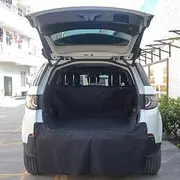 COOSOO Car Boot Liner for Dogs Universal Waterproof Durable Dog Car Boot Cover with Side Protection Pet Dog Cargo Liner for SUV's Trucks and Cars Heavy Duty Car Boot Protector for Dogs (Black)