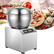 Stand Mixer Commercial Food Mixer,Electric Dough Kneading Machine with LED Display & 30min Timing,Stainless Steel Flour Mixing Machine,for Dumpling House/Noodle House,5kg