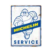 Nostalgic-Art Large Metal Hanging Plaque/Sign Decor Michelin Service 30x40cm
