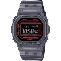 在飛比找ETMall東森購物網優惠-CASIO G-SHOCK 智慧藍芽半透明漸變方形計時錶/黑