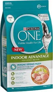 PURINA One Cat Adult Dry Food Indoor Advantage Chicken 1.4kg 2.8kg Immune +