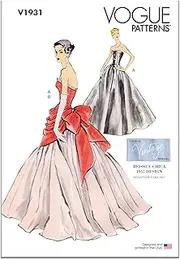 [VOGUE PATTERNS] V1931B5 Misses' Vintage Dress and Overbodice with Pannier B5 (8-10-12-14-16)