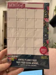My Plan My Way 30p Weekly Planner Pages 6"x 8.5" Fits mini 3 ring binder NEW