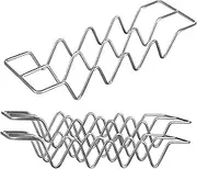 GANAZONO Sturdy Metal Taco Rack Oven Safe Stainless Steel Taco Holder Tray for Family Dinners