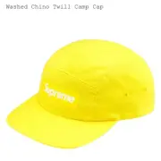 SUPREME WASHED CHINO TWILL CAMP CAP| BRIGHT YELLOW| FW24| YELLOW| BOX LOGO