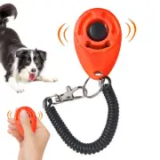 2 X Dog Training Clicker Pet Cat Dog Click Trainer W/WristStrap Sound Key Chain