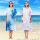 Changing Robe with Hood Microfiber Towel Poncho Robe Quick Dry Surf Poncho lelde