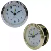 Gold Silver Hotel Alarm Clock 3 inch Quartz Wall Round Table Alarm Clock