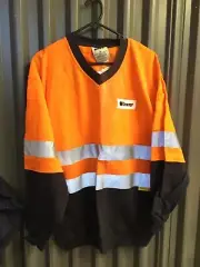 dnc orange hi vis jumper size m