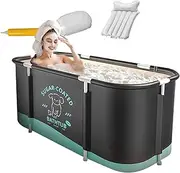 Portable Bathtub | Cold Plunge Tub,45.3x23.6x19.7 Inches Portable Tub for Adults Bath Tub with Backrest for Ice Or Hot Bath