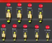 20Pcs Fish Pendant Drop Shot Weights Fishing Accessory Sinkers Copper