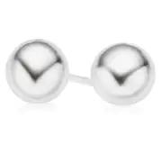 Sterling Silver 6mm Ball Stud Earrings