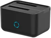 Dual Bay Dock for SATA 2.5/3.5 to USB 3.0/3.1 Cloning Black Easy Plug and Play