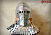 Medieval Knight Bassinet Helmet 16 Gauge Steel Type Larp sca Helmet