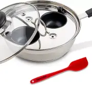 Egg Poacher Pan Nonstick Coating - Poached Egg Cooker Pan