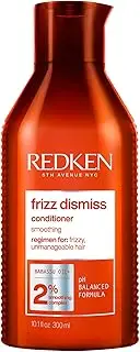 Redken Frizz Dismiss Conditioner | For Frizzy Hair | Moisturize, Detangle & Protect From Frizz | Sulfate Free | 8.5 Fl Oz, 10.1 fl. oz