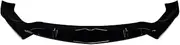 Car Front Bumper Spoiler for Alfa for Romeo for Stelvio 2017+ Auto Accessories Exterior Cover Car Front Bumper Lip Front Lower Spoiler ABS Guard Kit(Gloss Black)