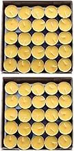 Generic Tranquil Illumination: Handcrafted Ghee Butter Lamps for Spiritual Ceremonies, 8 Hours Yellow 50x, as described