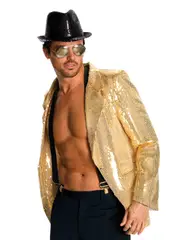 Rubies Sequin Jacket Mens Mens Dress Up Party/Theme Character Costume