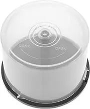 2Pcs Empty CD Storage Bucket Portable Holder for Dvd CD Collection Organize Up to Discs Protect From Dirt Moisture for Home Travel Storage