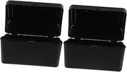 AUTSUPPL Elegant Compact Desktop Index Card Organizer Recipe Card Holder Flash Card Box Plastic Storage Case for Business Cards
