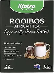Kintra Foods Organic Rooibos African Herbal Tea 32 Teabags, 80 g