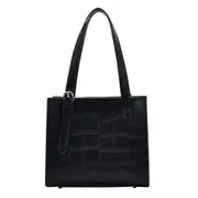 Fashion Alligator Pattern Crossbody Handbag Totes Women Casual Solid Color PU Leather Shoulder Purse Female Portable