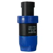 10PCS NL4FC 4 Pole Plug Male Speaker Audio Cable Connector Blue