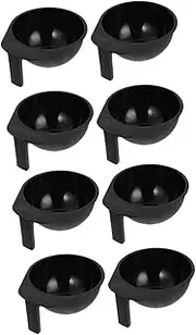 2sets Hair Coloring Bowl Set Mixing Bowl for Hair Tint Reusable Plastic Bowl for Salon or Home 4pcs*2