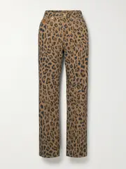 [BLAZÉ Milano] BLAZÉ Milano - Simba Paso Leopard-print Mid-rise Slim-fit Jeans - Leopard print - 4 4 Animal print