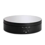 Electric Rotating Turntable Round Display Holder Stand Intelligent Charging Black