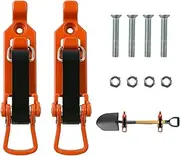 Shovel Holder Clamp, Metal Rubber Clamp Shovel Mount with Screws, Space Saving Wall Mounting Brackets, Sturdy Quick Release Roof Shovel Holder Clamp, Multipurpose Axe Holder Mount Kit for Truck