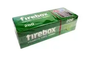 Cigarettes tubes Firebox Menthol Size 84"S 200pcs.in box 15mm.filter