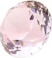 MUELODSIC Pink Artificial Crystal Diamonds Decorative Accent for Weddings Home Decor Bridal Showers Elegant Fake Diamond Ornaments for Romantic Atmosphere