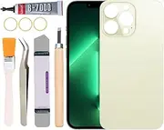 [Yuntunele] Back Covers Glass Replacement for iPhone 13 Pro All Carriers with Professional Tool Set (Green)