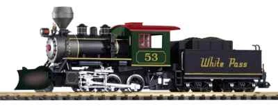 PIKO G Scale ~White Pass &Yukon ~ Steam Engine With Smoke ~ MINI-MOGUL ~ 38260