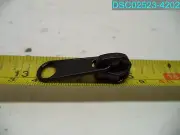 QTY=1300: #8 Black YKK Long Tab Semi-Swivel Zipper Slider #8C