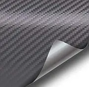 VViViD Anthracite Grey Carbon Fiber Vinyl Wrap Roll w/Air-Release Self-Adhesive Backing (1ft x 5ft)