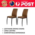 Levede 2X Dining Chairs Leathaire Kitchen Table Accent Chair Lounge Room Seat AU