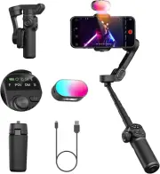 Smart X2 Smartphone Gimbal Stabilizer with 360°Rotation,Oled Display,Built-In 20