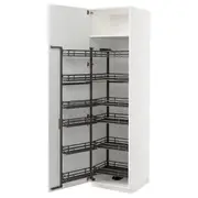 METOD high cabinet with pull-out larder, white/Stensund white, 60x60x220 cm