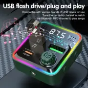 Bluetooth 5.3 Car Wireless FM Transmitter Adapter Dual USB PD Charger Hands-Free