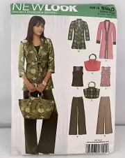 Kimono Style Top Tunic Pants Purse Sizes A 10 12 14 16 18 20 22 New Look 6920