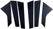 LUMIXE Car Glossy Black Pillar Posts Door Trim Cover Decoration Stickers, for Hyundai, Sonata 2020 2021 2022 2023 Auto Window Pillar Molding