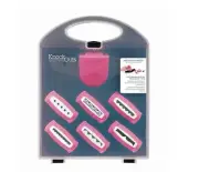 NEW - American Crafts Knock Outs Interchangable Border Punch System Kit 2 Pink