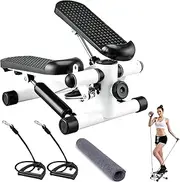 Stepper Silent and Compact Foot Fitness Equipment for Aerobic and Strength Training Digital Display Waist Shaping Weight Loss Fat Burning Max Capacity 125kg Indoor Use