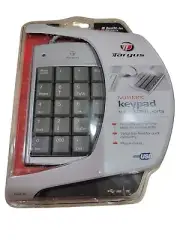 Targus Numeric Keypad with 2 USB ports for PC Silver Gray New