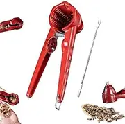1Pcs Sunflower Seed Peeler, Sunflower Seed Splitter, Sunflower Seed Sheller Opener, Pratical Nut Cracker Tool, Multifunctional Portable Funnel Walnut Pliers for All Kinds of Nuts, Melon Seeds,Chestnut