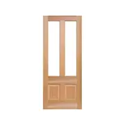 Parkwood 2040 x 820 x 42mm External Door Cedar Stain Translucent Glass SQCE8OT - Cedar